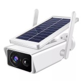 Camera Supraveghere Solara WiFi Exterior 1080P, 2MP, Vedere Nocturna, Detectie Miscare, Alerta Email, IP66, Acumulatori