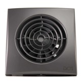 Ventilator baie AURA 4C Silent, Clapeta antiretur, Garantie 5 ani, Motor Long Life 40000h, Debit 90mc/h, &Oslash;100mm, Dark Gray Metal