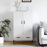 VidaXL Dulap &icirc;nalt, alb extralucios, 69,5x31x115 cm, lemn prelucrat