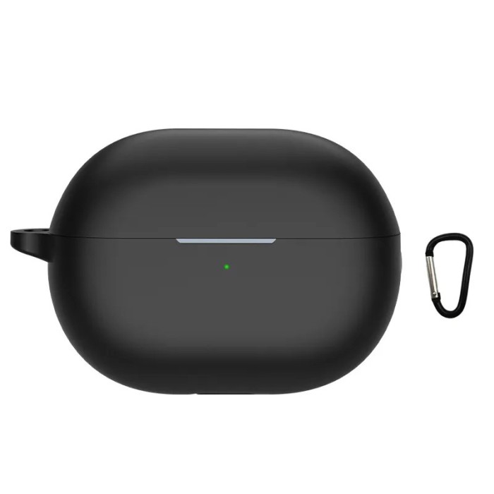 Husa protectie casti wireless, THD, compatibil Huawei FreeBuds Pro 4, carlig prindere, neagra