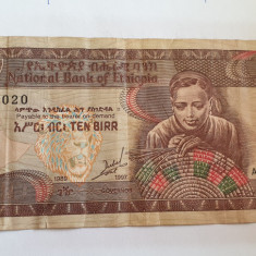 bancnota etiopia 10 b 1997