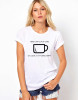 Tricou dama alb - Cup of care - XL, THEICONIC