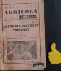 Pastrarea fructelor proaspete Savescu Biblioteca Agricola foto