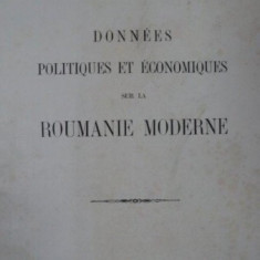 Gabriel Giurgea, Donnees Politiques et Economiques sur la Roumanie Moderne, Bucharest 1913 cu dedicatia autorului