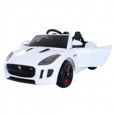 Masinuta electrica Jaguar F Type cu ROTI MOI 90W 12V ALB foto