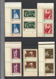 ROMANIA 1967 LP 644 REPRODUCERI DE ARTA PERECHE VERTICALA SERII MNH