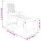 Sezlong, alb, plastic - 9