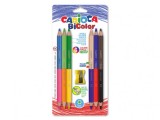 Creioane Bi-color 6 set, Carioca