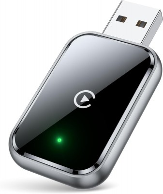 Adaptor Wireless Carplay si Android Auto, slim, conectare automata, metalic foto