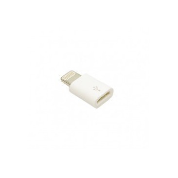 ADAPTOR MICROUSB - IPHONE 5/6 ALB BULK foto