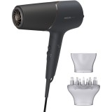 Uscator de par Philips BHD538/30, 2300W, tehnologie ThermoShield, ingrijire cu ioni, 3 setari de temperatura, 2 setari de viteza, difuzor, cap de coaf