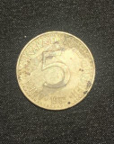 Moneda 5 dinari 1983 Iugoslavia, Europa
