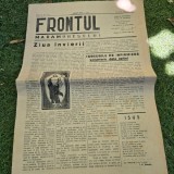 Ziarul Frontul Maramuresului din 28 aprilie 1940