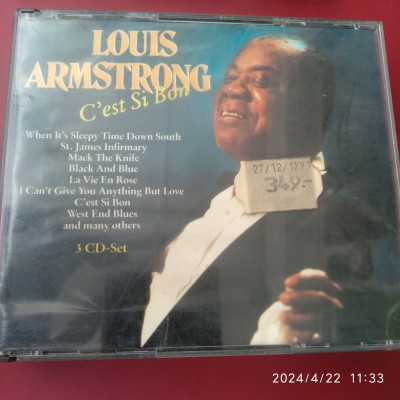 -Y- CD BOX SET 3 CD ORIGINALE - LOUIS ARMSTRONG ( STARE NM ) foto