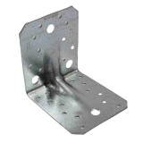 Colțar Lemn cu Nervuri, Conector Metalic 105x105x90 mm pentru Fixare Lemn