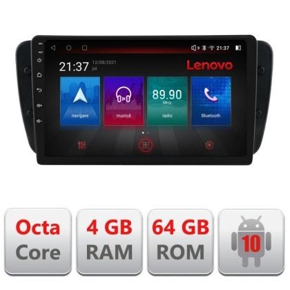 Navigatie Seat Ibiza 2008-2014 E-246 Octa Core cu Android Radio Bluetooth Internet GPS WIFI DSP 4+64GB 4G CarStore Technology