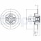 DELPHI BG9028RS Disc frana