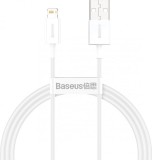 CABLU alimentare si date Baseus Superior, Fast Charging Data Cable pt. smartphone, USB la Lightning Iphone 2.4A, 2m, alb &quot;CALYS-C02&quot; (timbru verde 0.0