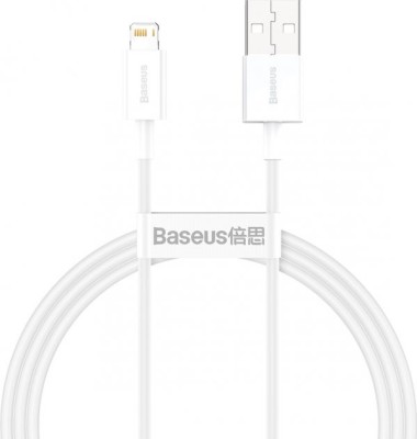 CABLU alimentare si date Baseus Superior, Fast Charging Data Cable pt. smartphone, USB la Lightning Iphone 2.4A, 2m, alb &amp;quot;CALYS-C02&amp;quot; (timbru verde 0.0 foto