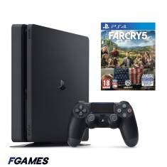 Consola Sony Playstation 4 Slim Ps4 500gb + Controller + Far Cry 5 PlayStation 4, Second-Hand
