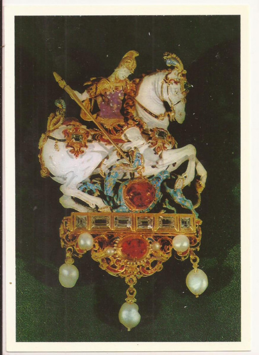 FA37-Carte Postala- GERMANIA -Dresden, Pendant with St. George, necirculata 1985