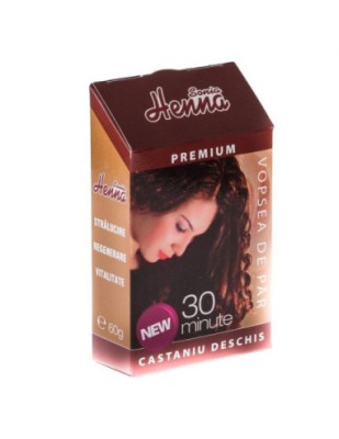 VOPSEA PAR HENNA SONIA PREMIUM CASTANIU DESCHIS 60gr KIAN COSMETICS foto