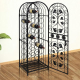 Suport sticle de vin pentru 45 de sticle, metal GartenMobel Dekor, vidaXL