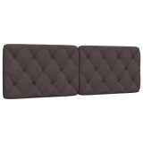 vidaXL Pernă pentru tăblie de pat maro &icirc;nchis, 160 cm, material textil