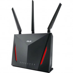 ROUTER ASUS wireless 2900 Mbps porturi Gigabit x 4 antena externa x 3 AC2900N dual band &amp;amp;quot;RT-AC86U&amp;amp;quot; foto