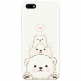Husa silicon pentru Huawei Y5 Prime 2018, Bear Family