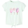 Tricou pentru copii, verde mentă deschis, 140, vidaXL