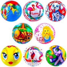 Minge copii, 23 cm, material PVC, diverse desene foto
