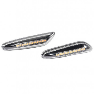 Set 2 Semnalizari Aripa LED Dinamice E46 Facelift, E36 Facelift - D0459 foto