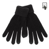 Mănuși Dama, Tesatura Reliefata, Ecran Tactil, Negru, 1 Pereche, Oem