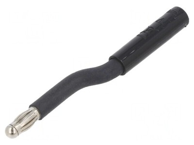 Adaptor Banană 4mm Nichelat Negru 25A Priză foto