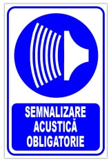 Indicator semnalizare acustica obligatorie foto