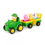 Tractoras cu remorca,animalute si sunete, Tomy