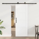 Ușă glisantă cu set de accesorii &#039;ORKDAL&#039;Alb Lemn masiv Pin