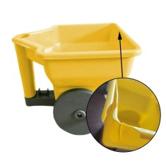 Semanatoare gradina manuala, suprafata acoperire: 1,8 - 3,6 m, 3L, 0,5kg, 21 x 24 x 22,5 cm, galben, RESIGILAT