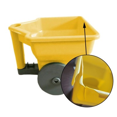 Semanatoare gradina manuala, suprafata acoperire: 1,8 - 3,6 m, 3L, 0,5kg, 21 x 24 x 22,5 cm, galben, RESIGILAT foto