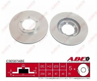 Disc frana HYUNDAI H-1 platou / sasiu (2000 - 2005) ABE C30507ABE foto