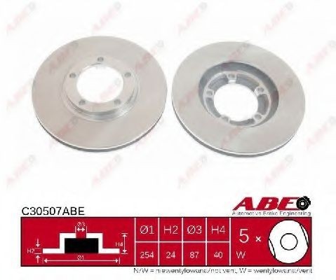 Disc frana HYUNDAI H-1 platou / sasiu (2000 - 2005) ABE C30507ABE
