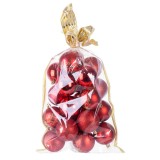 Set 20 globuri rosii pentru brad de Craciun, 6 cm, MagicHome