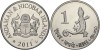 Andaman &amp;amp; Nicobar Islands (India) 2011 - 1 rupee, gecko, UNC