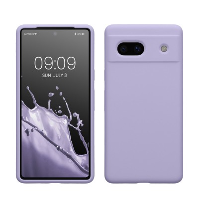 Husa Kwmobile pentru Google Pixel 7a, Mov, Silicon, KWM000019YE027C foto