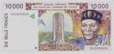 Bancnota Statele Africii de Vest 10.000 Franci 1998 - P614Hg UNC ( Niger - RARA)