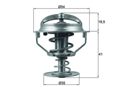 MAHLE TX 164 82D termostat,lichid racire foto