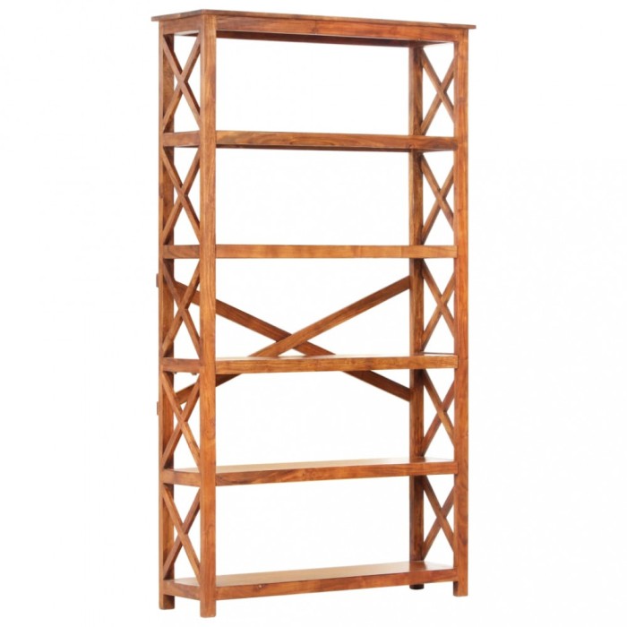 vidaXL Bibliotecă, 100x30x180 cm lemn masiv acaciacu finisaj tip miere