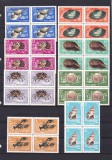 ROMANIA 1965 LP 639 MOLUSTE BLOCURI DE 4 TIMBRE MNH