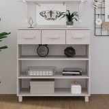 vidaXL Masă de cafea &bdquo;HAMAR&rdquo;, alb, 90x35x90 cm, lemn masiv de pin